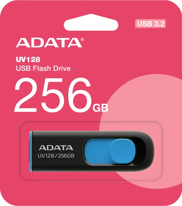 ADATA DashDrive UV128 256GB blau, USB-A, USB 3.2 Gen 1×1