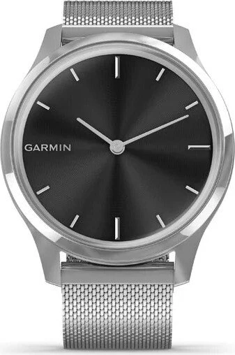 Garmin vivomove Luxe Aktivitäts-Tracker silver milanese/silver