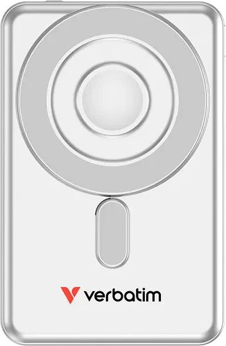 Verbatim Charge 'n' Go Power Bank mit USB-C-Kabel 5000mAh silber