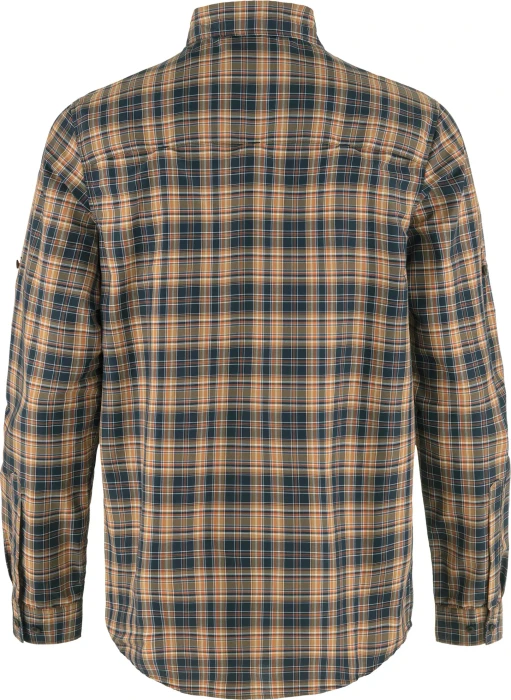 Fjällräven Abisko Hike Hemd langarm dark navy/buckwheat brown (Herren)