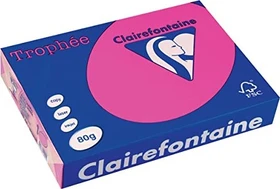 Clairefontaine Trophée Universalpapier matt neonrosa, A4, 80g/m², 500 Blatt