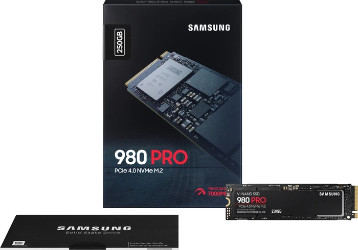Samsung SSD 980 PRO 250GB, M.2 2280 / M-Key / PCIe 4.0 x4