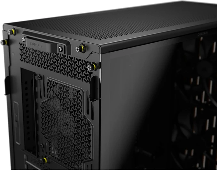 Corsair Frame 5000D RS Wood, schwarz/braun, Glasfenster