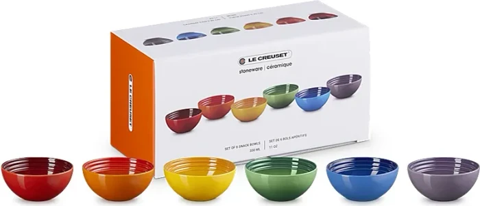 Le Creuset Schale regenbogen, 6 Stück