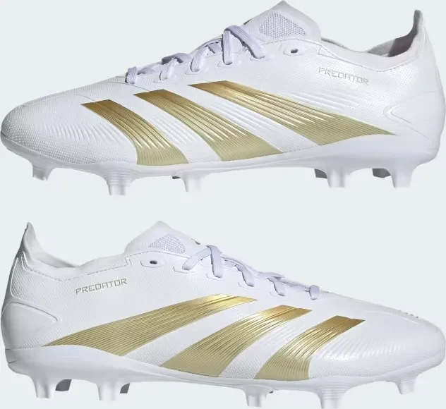 adidas Predator League FG cloud white/gold metallic/sandy beige met