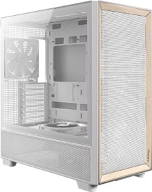 Antec Flux, weiß/braun, Glasfenster