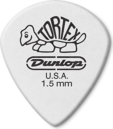 Dunlop Tortex White Jazz III Pick, 1.5mm, 12-Pack