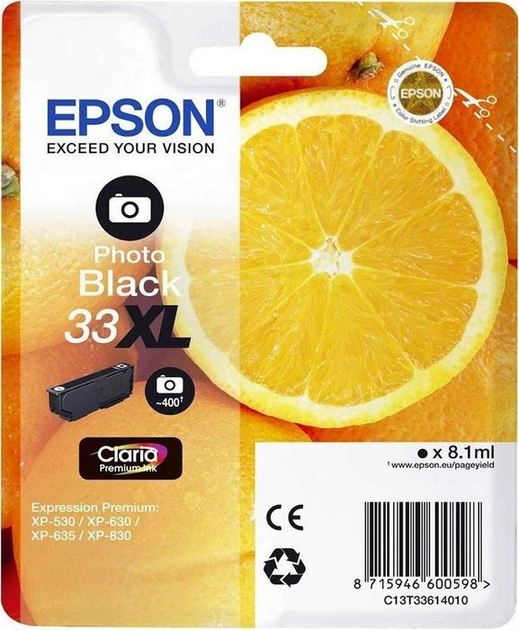Epson Tinte 33XL schwarz photo