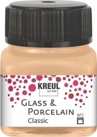 Kreul Glass & Porcelain Classic Malfarbe, champagner metallic, 20ml