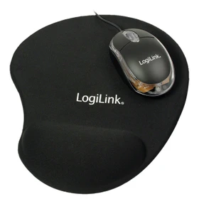 LogiLink Mouse Optical mit Gel Wrist Mousepad, USB (ID0039)