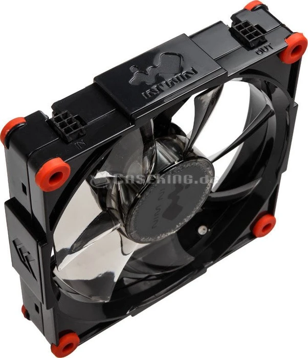 In Win Aurora RGB, schwarz/rot, LED-Steuerung, LED-Strips, 120mm, 3er-Pack