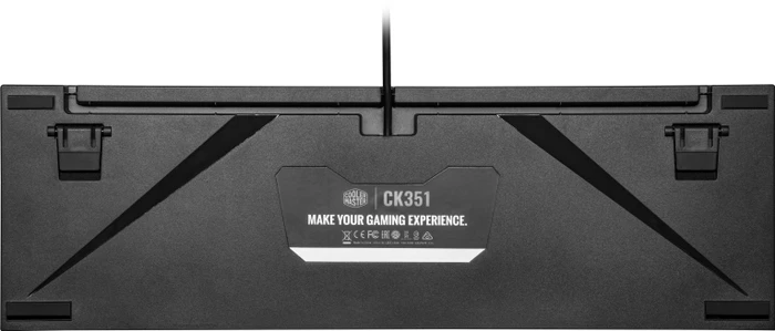 Cooler Master CK351, LEDs RGB, schwarz/silber, LK DarGo Optical BROWN, USB, DE