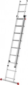 Hailo ProfiStep duo 2-tlg. Schiebeleiter, 2x 9 Stufen