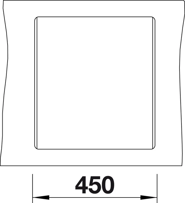 Blanco Dalago 45-F Einbau Becken mittig mit Ablauffernbedienung anthrazit