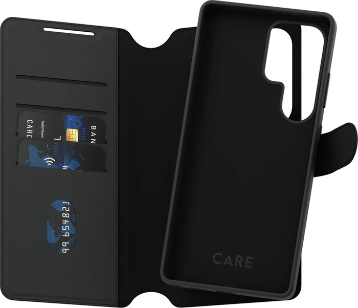 PanzerGlass Care Feature Case Tango Two-in-One Wallet Magnetic Qi für Samsung Galaxy S25 Ultra schwarz