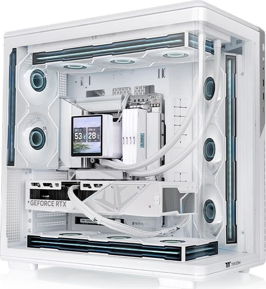 Thermaltake View 590 TG ARGB Snow, weiß, Glasfenster