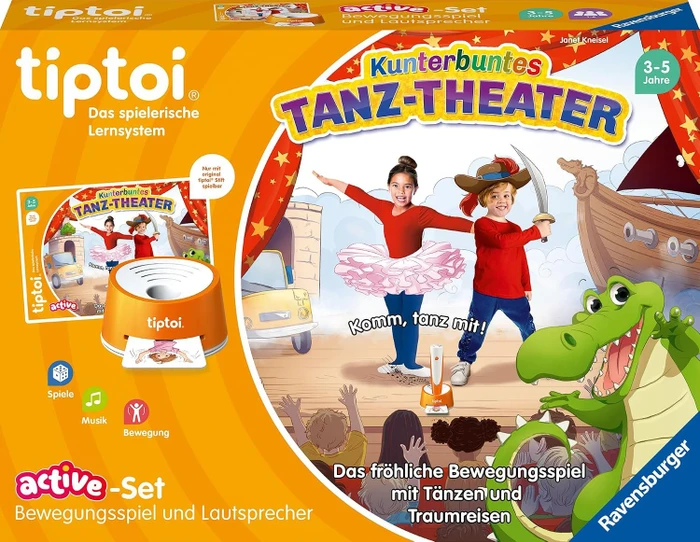 Ravensburger tiptoi Spiel: Active Set Kunterbuntes Tanz-Theater
