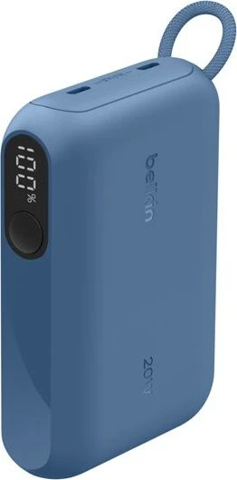 Belkin BoostCharge Powerbank 10K mit Display blau