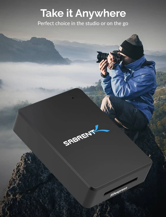 Sabrent SD Express Single-Slot-Cardreader, USB-C 3.1 [Buchse]