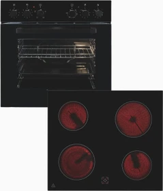 Exquisit EHE246-020 Einbauherd-Set schwarz