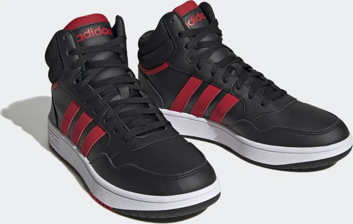 adidas Hoops 3.0 Mid Classic Vintage core black/better scarlet/cloud white