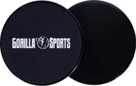 Gorilla Sports Slide Pads Trainingsgerät schwarz