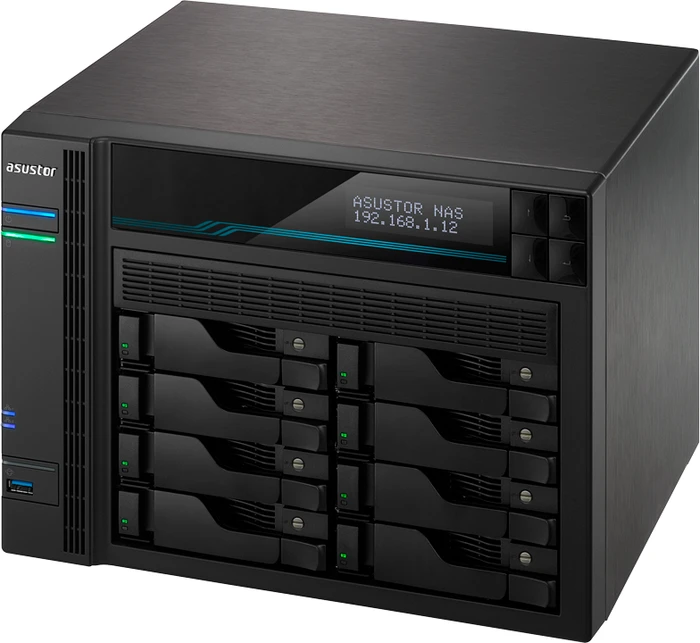 Asustor Lockerstor 8 AS6508T, 8GB RAM, 2x RJ-45 10GBase-T, 2x RJ-45 2.5GBase-T