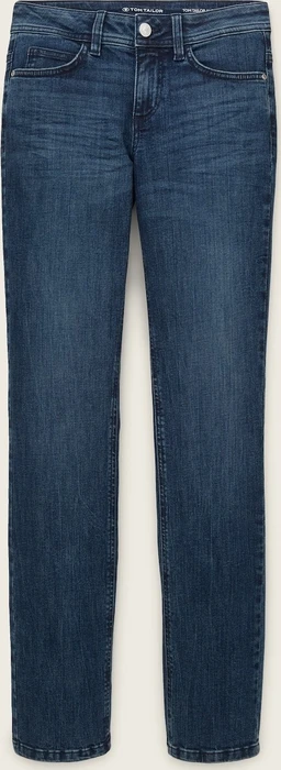 TOM TAILOR Jeans Alexa Straight Fit Donna – Vita Media, Gamba Dritta, Blu