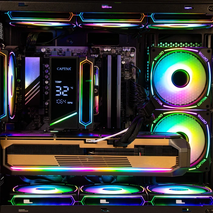 Captiva Highend Gaming R99-505, Ryzen 7 9700X, 16GB RAM, 1TB SSD, Radeon RX 9070 XT, Windows 11 Home