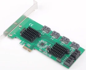 InLine SATA-Controller, 8x SATA, PCIe 2.0 x1
