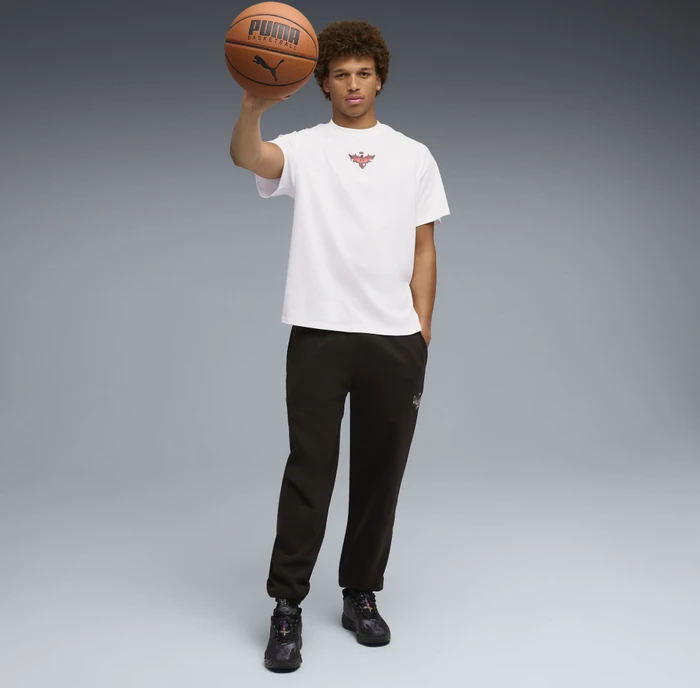 Puma Melo Alwayz On 1 Basketball T-Shirt kurzarm puma white/sun struck (Herren)