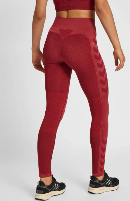 hummel CLEA Seamless Tight Hose lang cabernet (Damen)
