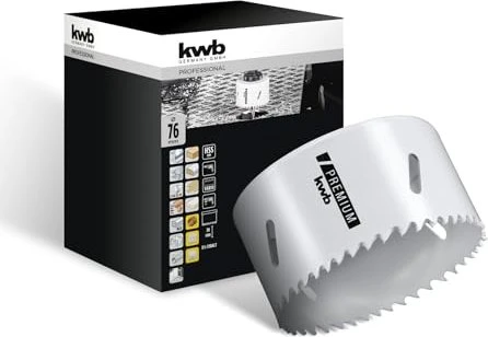 kwb HSS-CO-Bi-Metall Lochsäge, 76x38mm, 1 Stück