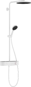 Hansgrohe Pulsify S Showerpipe 260 1jet mit ShowerTablet Select 400 Duschsystem mattweiß