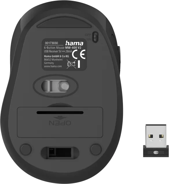 Hama MW-400 V2 Opalgrün, USB