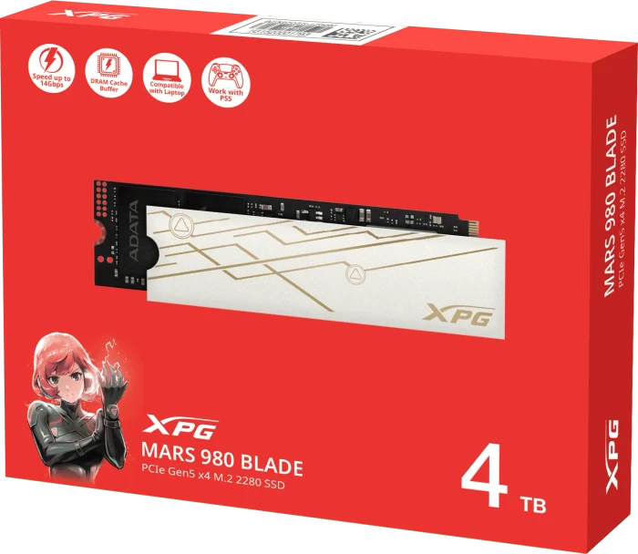 ADATA XPG MARS 980 BLADE 8TB, M.2 2280 / M-Key / PCIe 5.0 x4