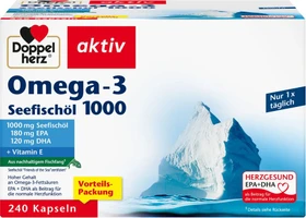 Doppelherz Seefischöl Omega-3 1000mg Kapseln, 240 Stück