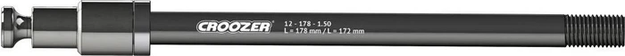 Croozer XL Click & Crooz 178mm für Croozer Fahrradanhänger Steckachsen Kupplung