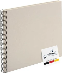 Goldbuch Spiralalbum Bella Vista 24x24 weiße Seiten hellgrau