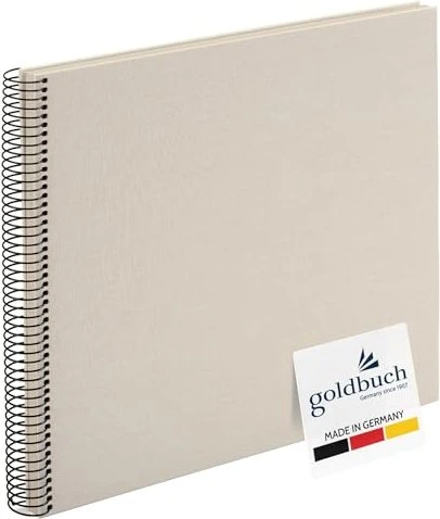 Goldbuch Spiralalbum Bella Vista 24x24 weiße Seiten hellgrau
