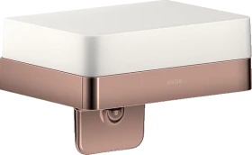 Hansgrohe Axor Universal Softsquare Seifenschale mit Halter polished red gold