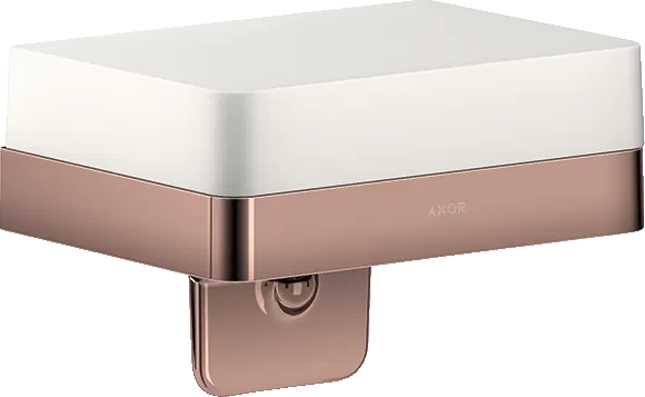 Hansgrohe Axor Universal Softsquare Seifenschale mit Halter polished red gold