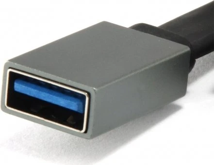 Conceptronic HUBBIES grau USB-Hub, 1x USB-A 3.0, 2x USB-A 2.0, USB-C 3.0 [Stecker]