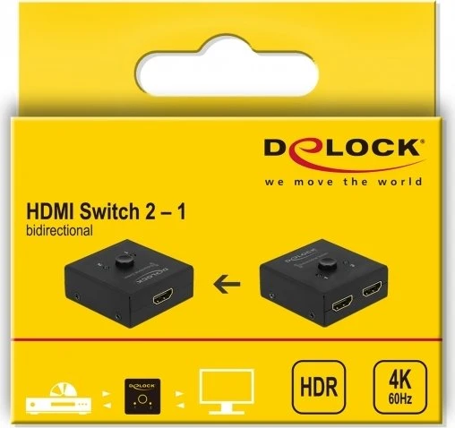 DeLOCK HDMI Umschalter bidirektional 4K