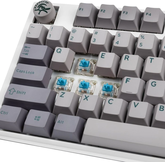 Ducky One 3 Mist Grey PBT, LEDs RGB, MX RGB BLUE, USB, US