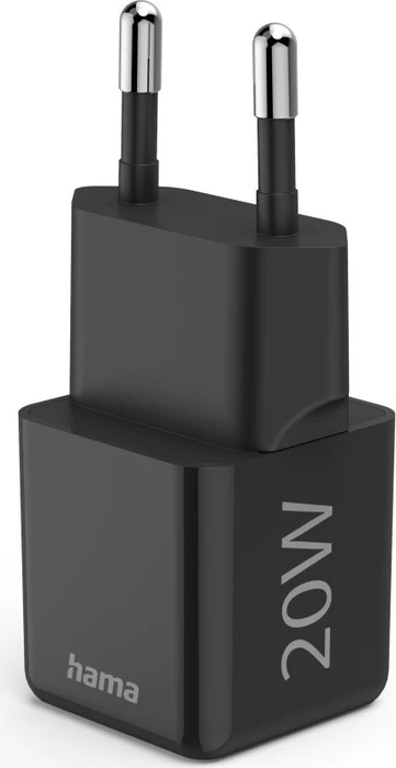 Hama Schnellladegerät USB-C Super-Mini-Charger PD 20 W schwarz