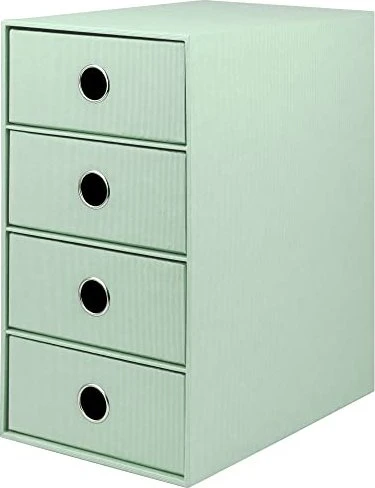 Rössler 4er Schubladenbox, 4 Schubladen, A5, mint