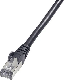 goobay Patchkabel, Cat6, S/FTP, RJ-45/RJ-45, 15m, schwarz