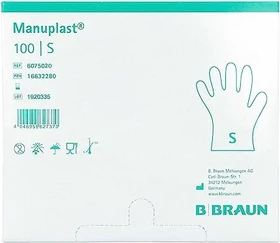 B.Braun Manuplast Einweghandschuhe S weiß, 100 Stück