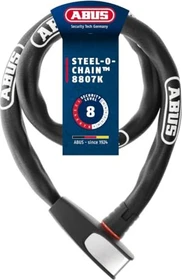 ABUS Steel-O-Chain 8807K/110 Kettenschloss, Schlüssel schwarz